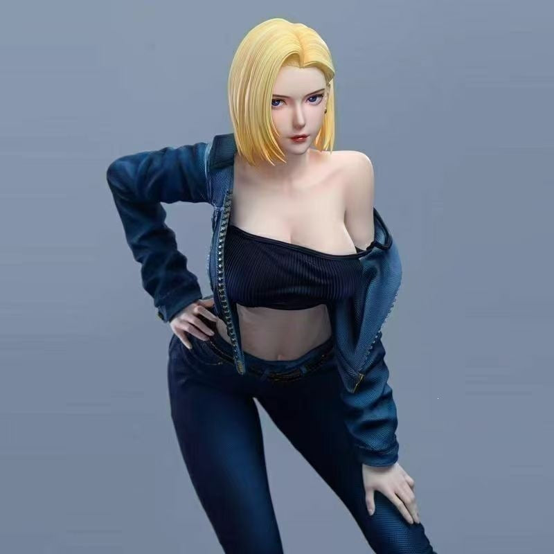Dragon Ball Android 18 denim outfit figure