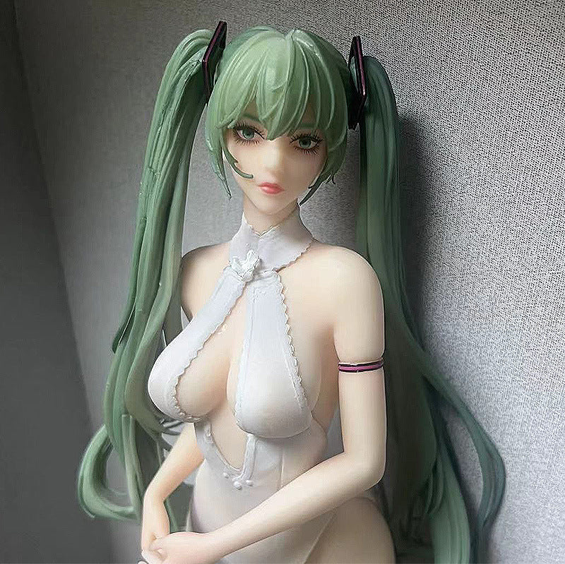 Hatsune Miku white evening dress gk statue