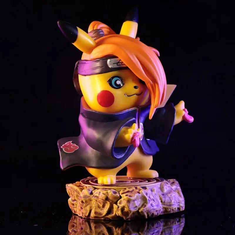 Pokemon × Naruto Crossover Pikachu Cos Deidara Akatsuki GK Statue