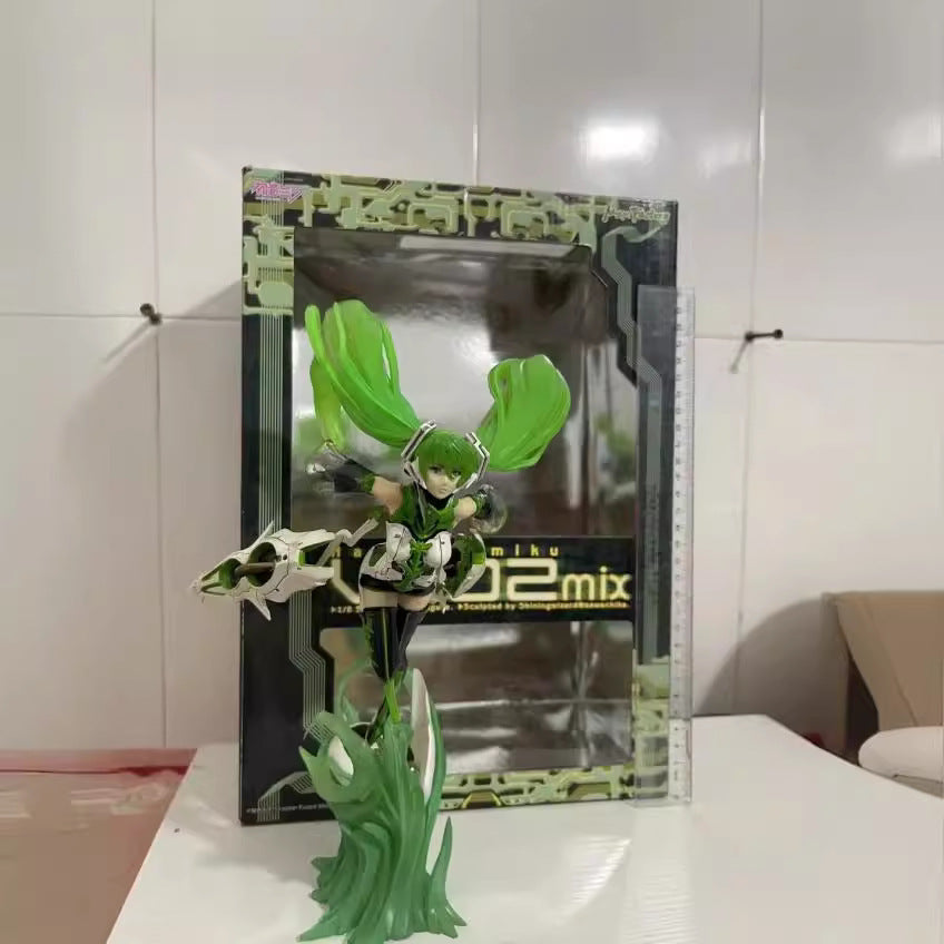 Hatsune Miku V02‑mix sci‑fi battle figure