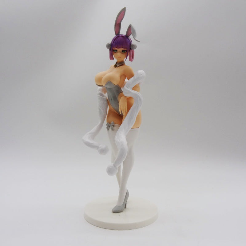 Original purple hair bunny girl figure