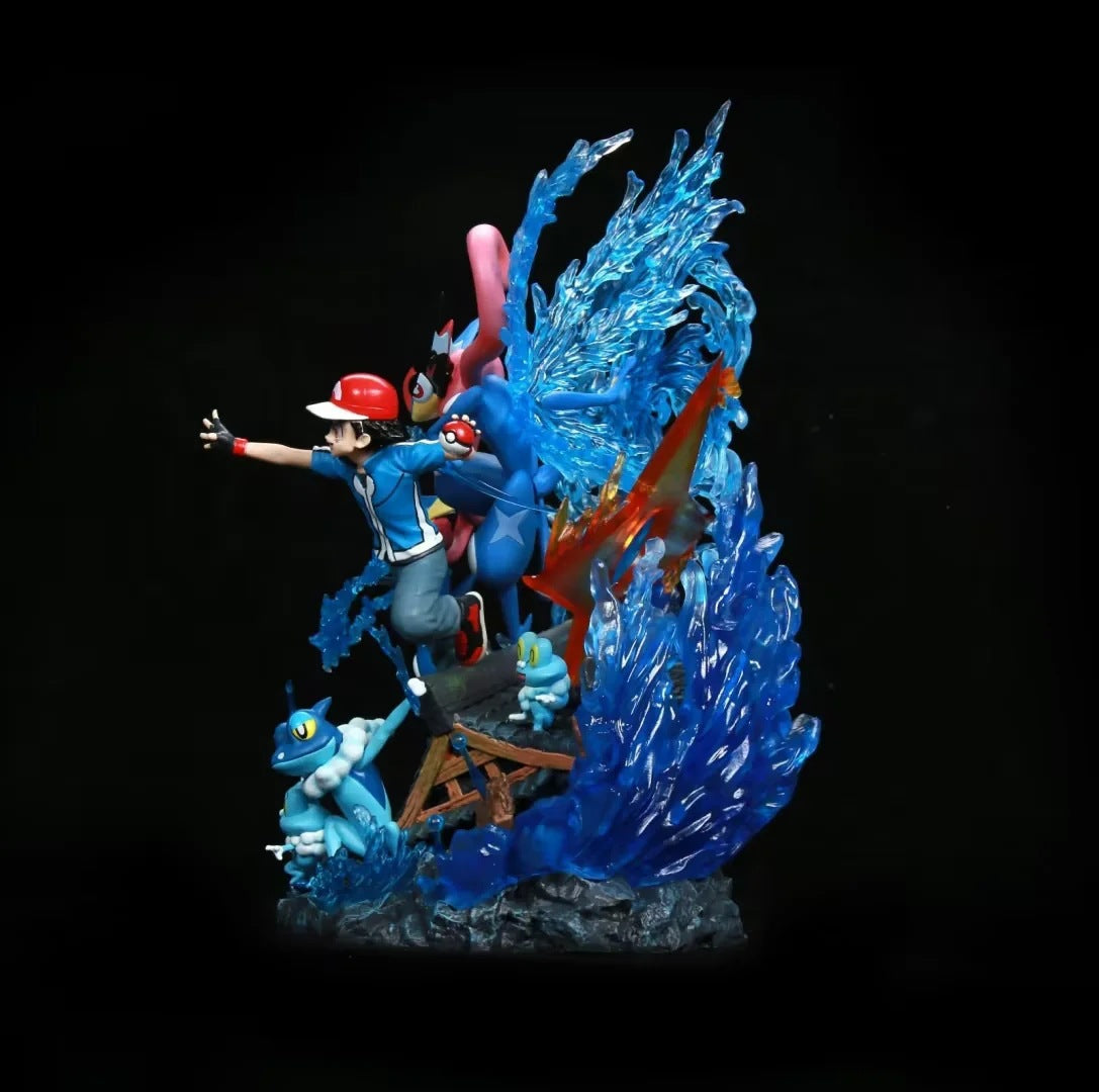Pokemon Ash Ketchum Diorama Statue