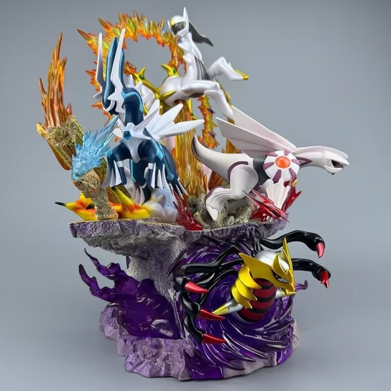 Pokemon Dialga Palkia Giratina Arceus statue