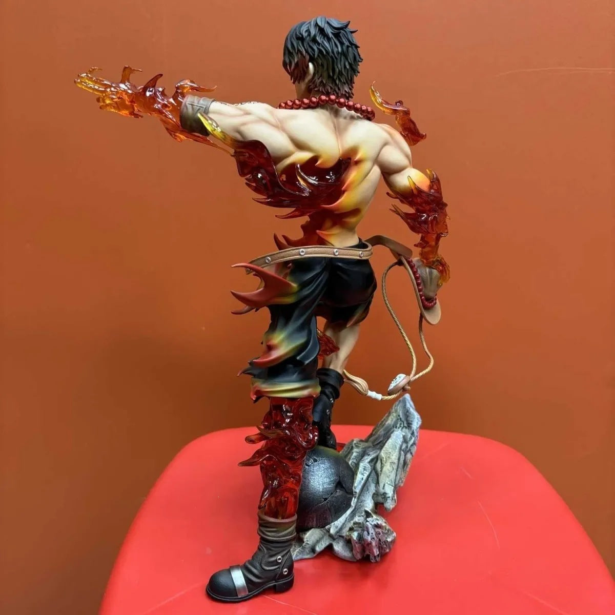 One Piece Portgas D Ace fire effect figure