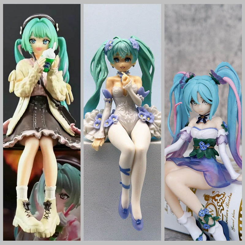 Hatsune Miku noodle stopper figure set