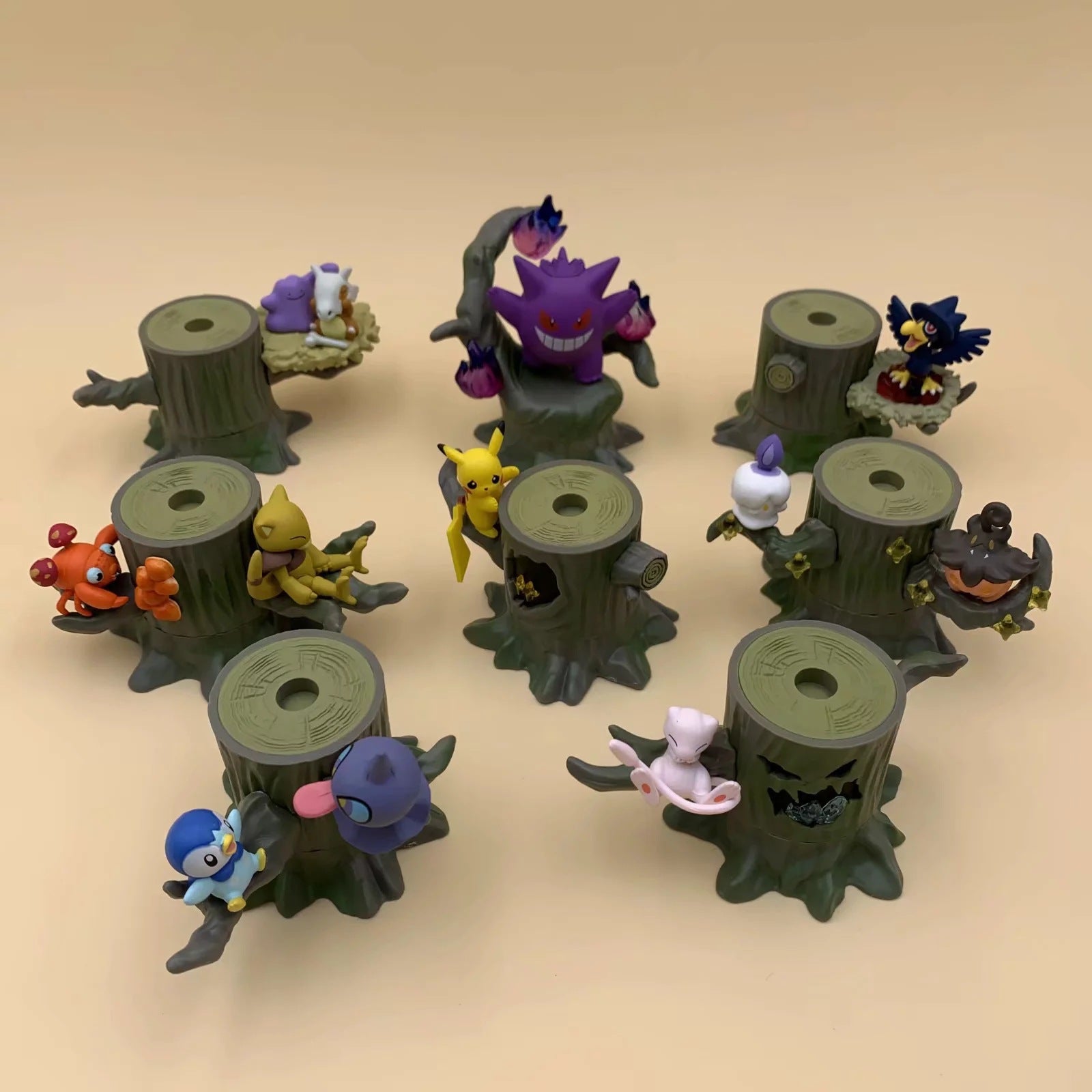 Pokemon Halloween Spooky Stackable Tree Multi‑Character Diorama Statue