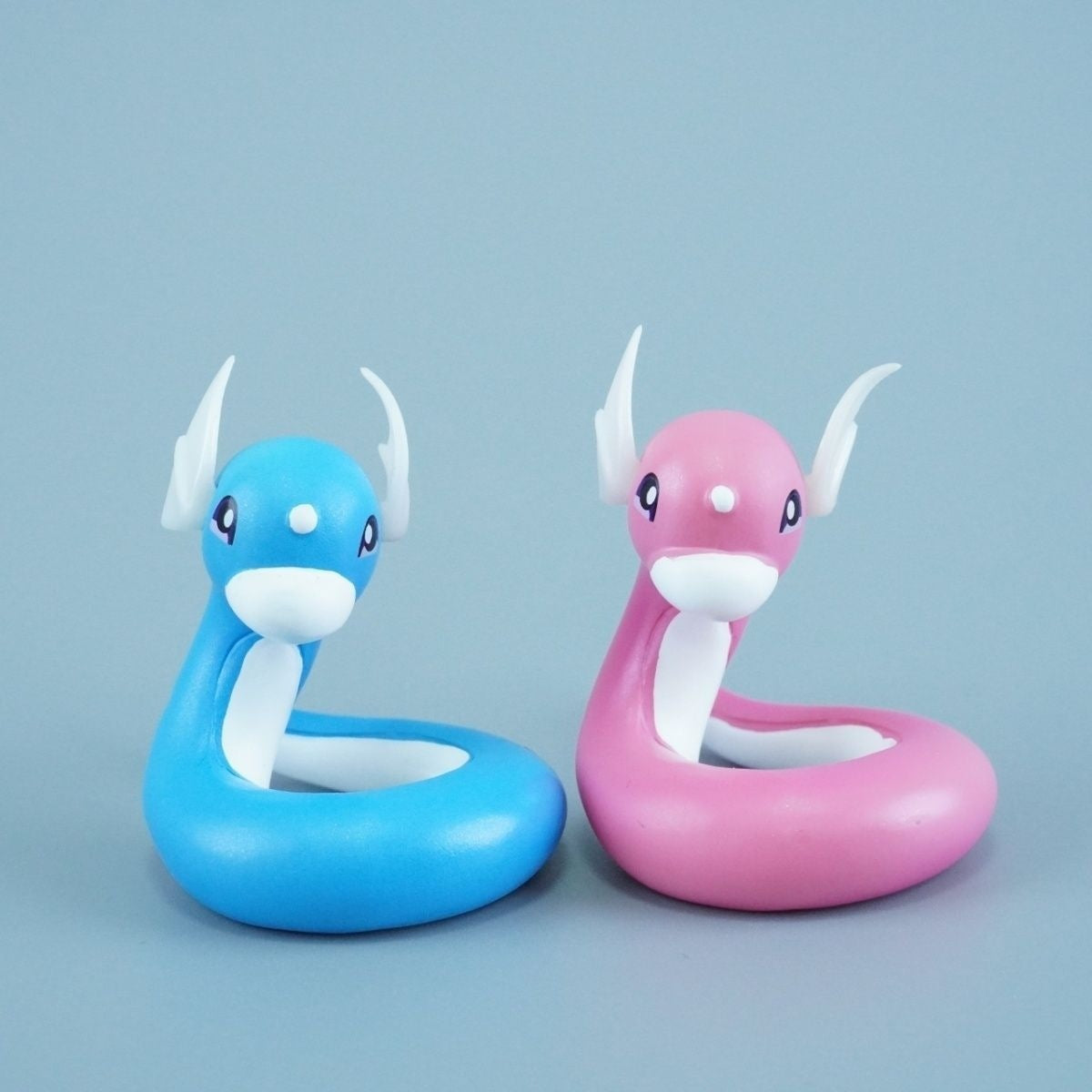 Pokemon Dratini & Dragonair Normal & Shiny Color Diorama Statue