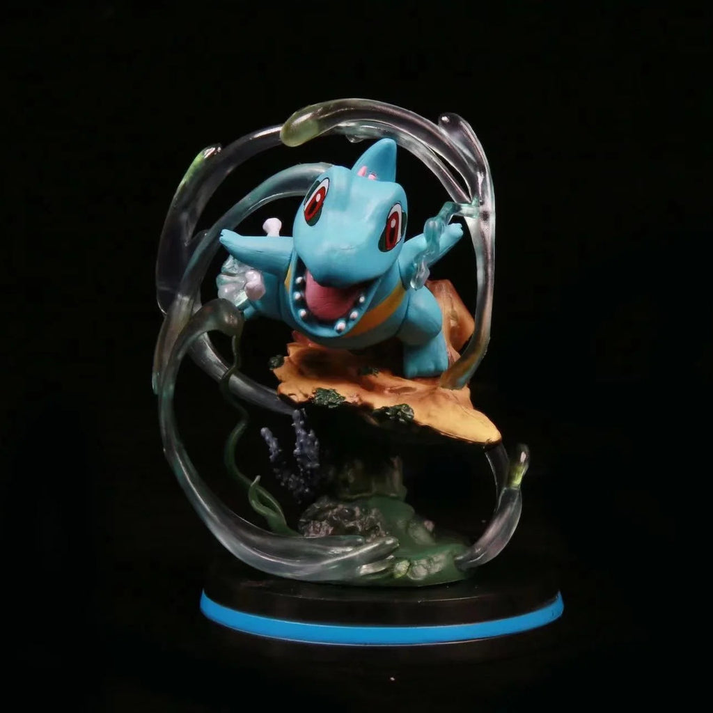 Pokemon Totodile Water‑Skill Effect GK Diorama Statue