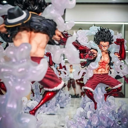 One Piece Luffy Gear 4 Snakeman multi‑clone figure