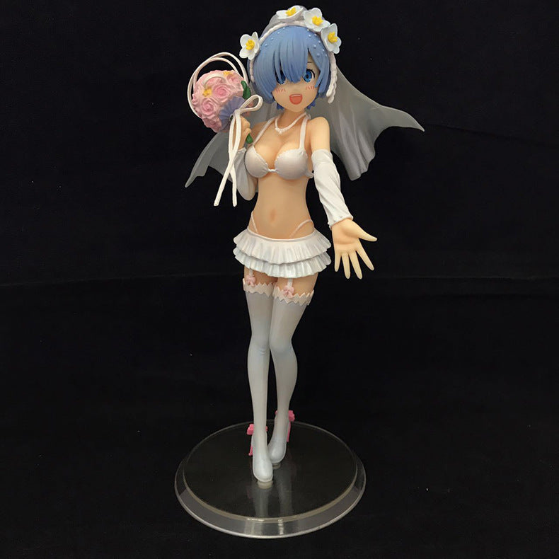 Re:Zero Ram Rem Wedding Swimsuit GK Statue