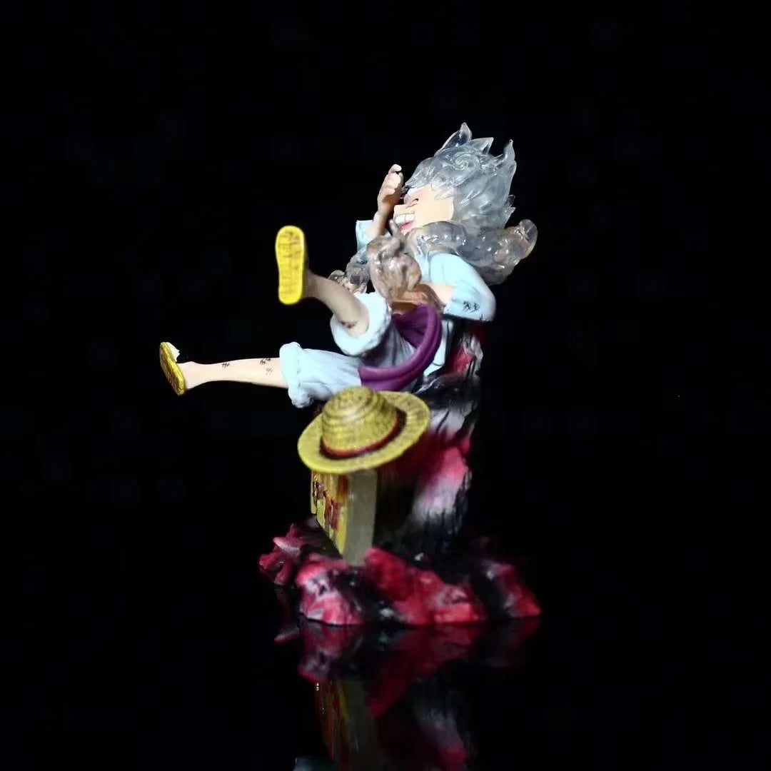 One Piece G5 Five Level Nica Shape Luffy Sun God Model Doll Set Handmade Set