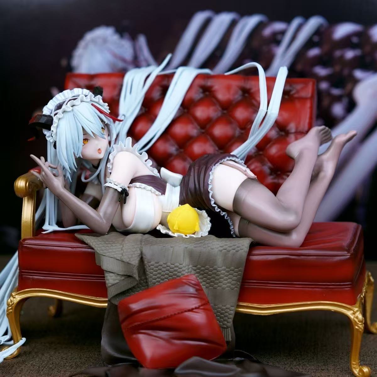 Azur Lane Aegir maid Sleeping sofa model figurine box set figurine