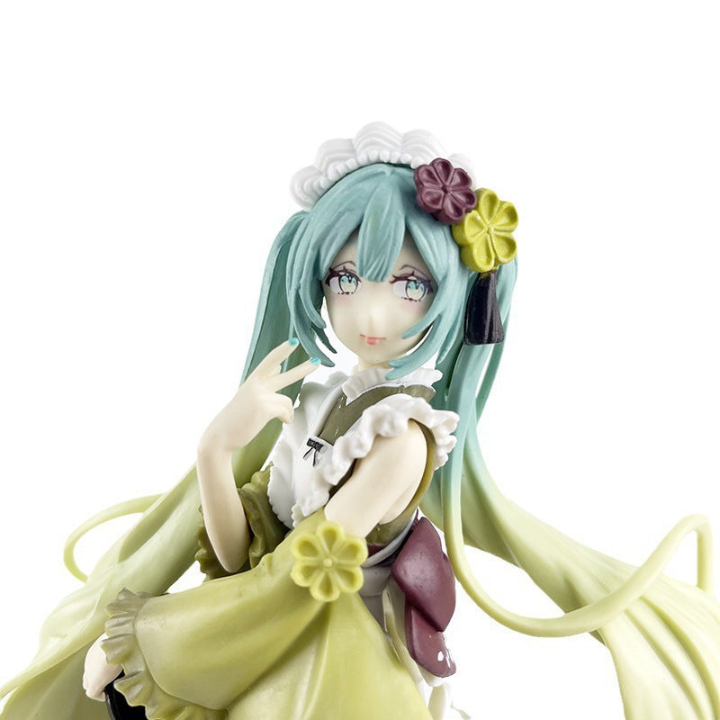 Hatsune Miku matcha dessert maid figure