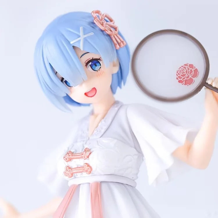 Re:Zero Rem Hanfu Style Fan GK Statue Set