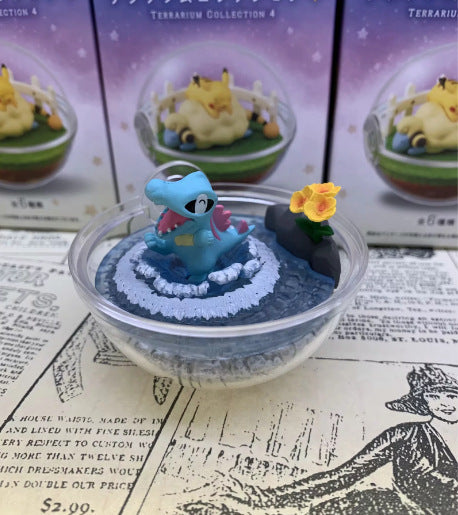 Pokemon Transparent Ball Terrarium Scene GK Statue Full Set