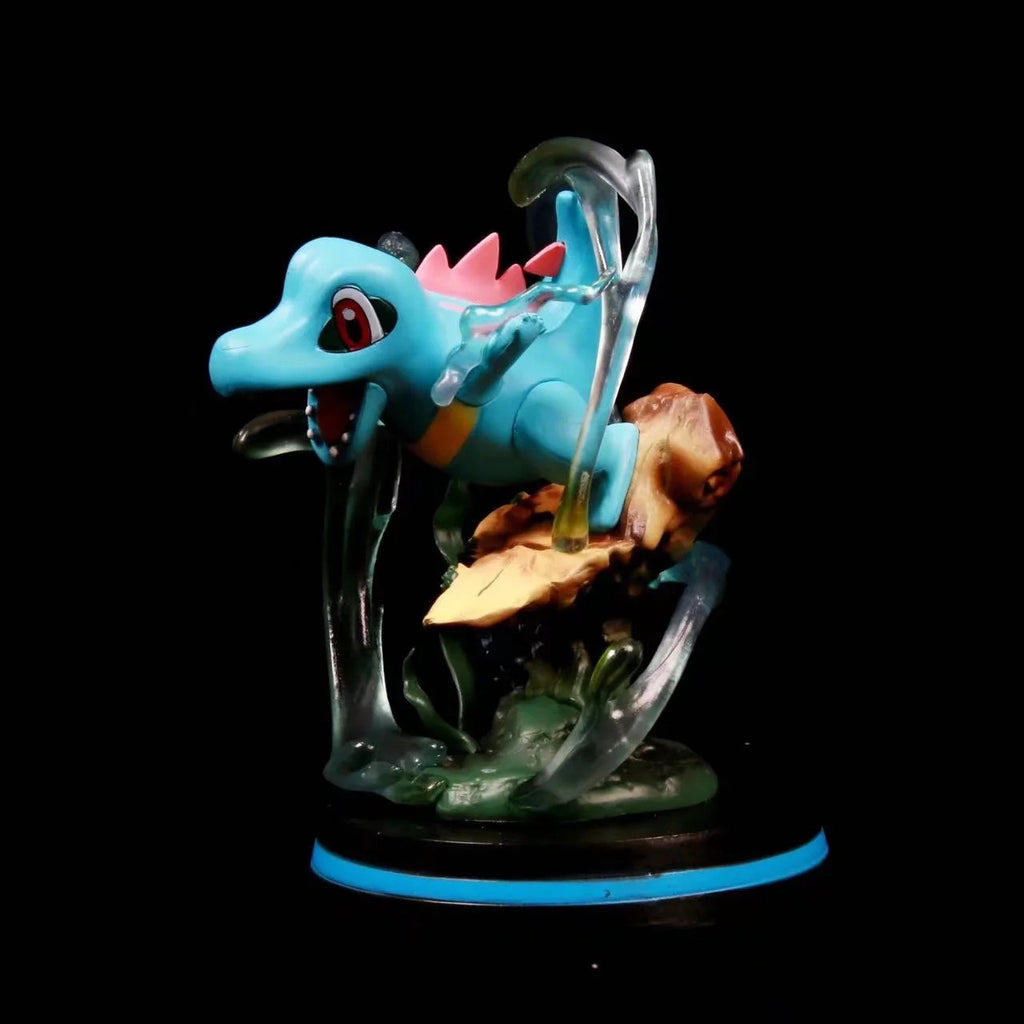 Pokemon Totodile Water‑Skill Effect GK Diorama Statue