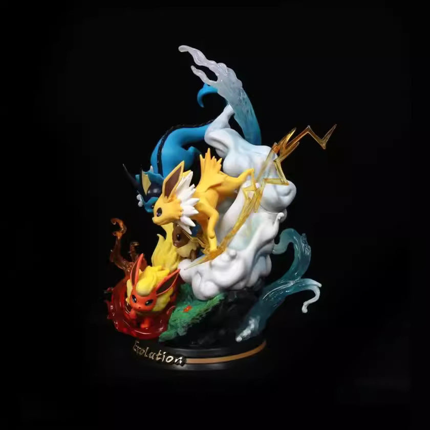 Pokemon Eevee Evolution Chain Diorama GK Statue