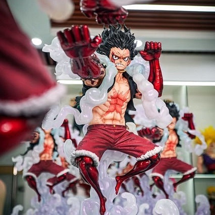 One Piece Luffy Gear 4 Snakeman multi‑clone figure