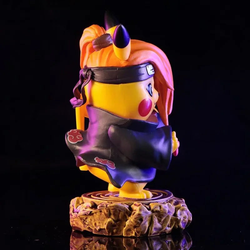 Pokemon × Naruto Crossover Pikachu Cos Deidara Akatsuki GK Statue