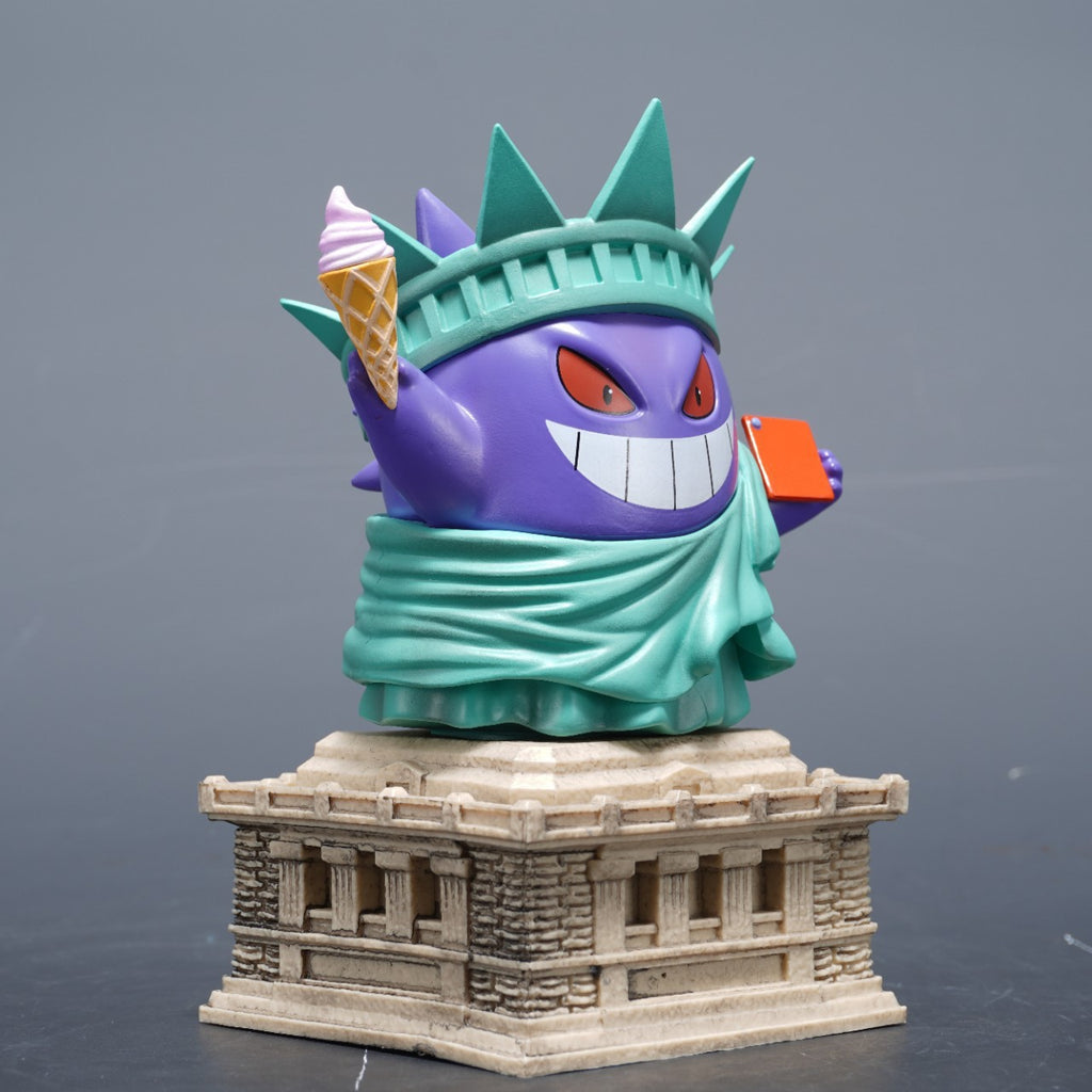 Pokemon Gengar Cos Statue of Liberty Ice‑Cream Diorama Statue