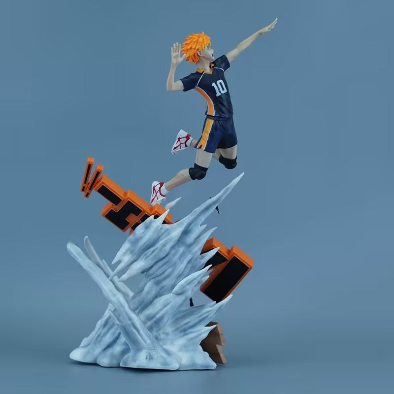 Haikyuu!! Oikawa Tōru Hinata Shōyō Jumping Scene Statue Model Gift Set Handmade Set