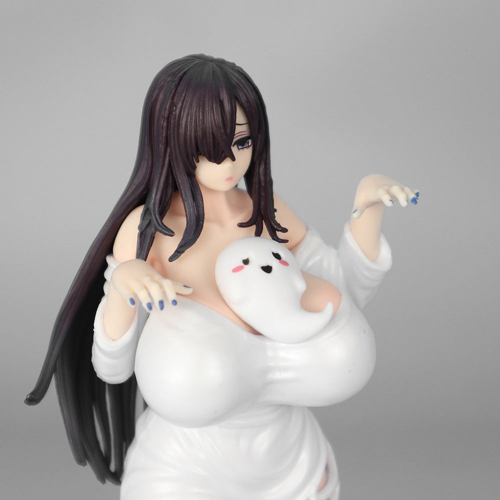 Anime Beautiful Girl Ghost Illustrated Map Miss Youzi Giant Breast Ghost Mother Standing Posture Decorative Boxed Handicraft