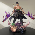 One Piece Roronoa Zoro Sky Painting Yama Double Headed Carving Battle Scene Model Ornament Box Set Handmade