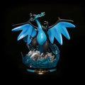 Pokemon Mega Charizard X / Slowpoke Evolution Scene GK Statue 2‑Set