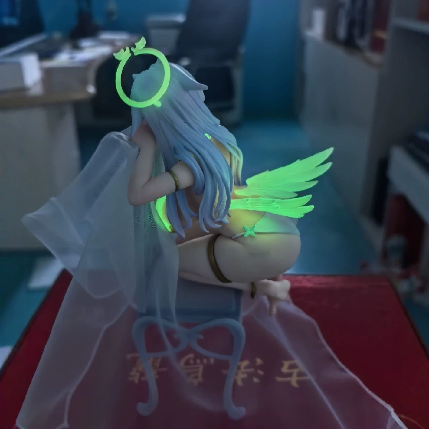 anime angel wing halo 18+ statue