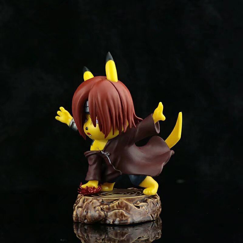 Pokemon × Naruto Crossover Pikachu Cos Nagato Akatsuki GK Statue