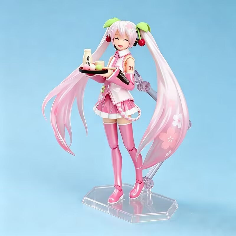 Vocaloid Miku cherry blossom theme movable figurine