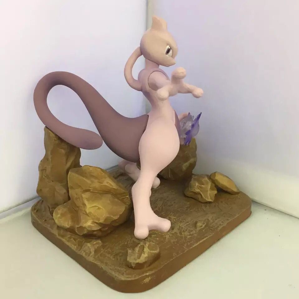 Pokemon Mewtwo Psychic Power Rock Scene Diorama Statue