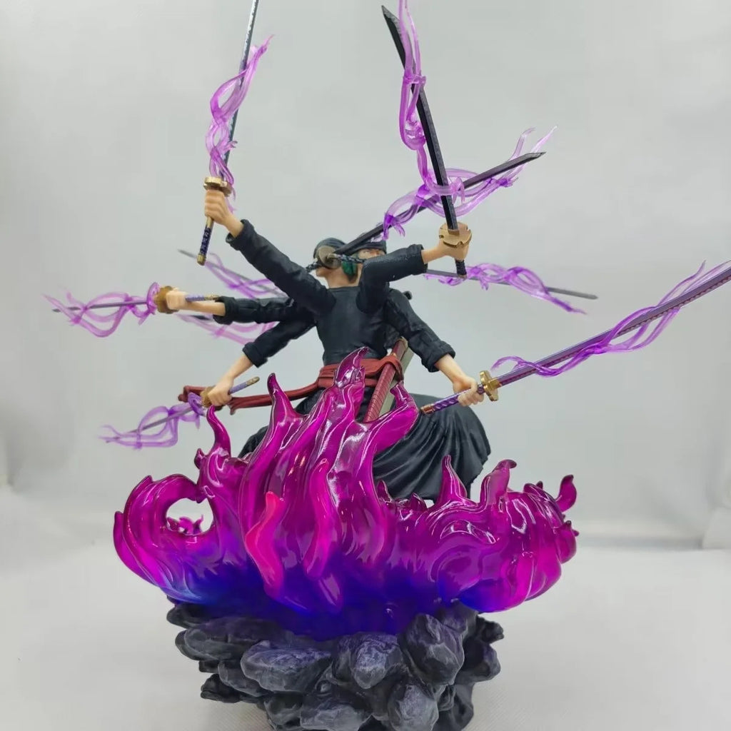 One Piece Zoro nine‑sword style figure