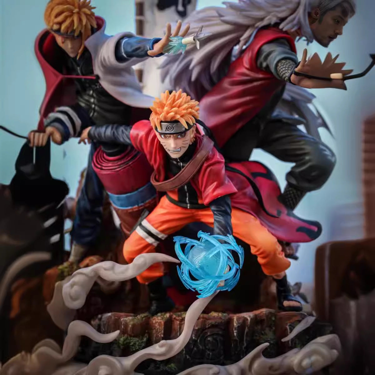 Naruto Jiraiya Minato three‑man GK figure