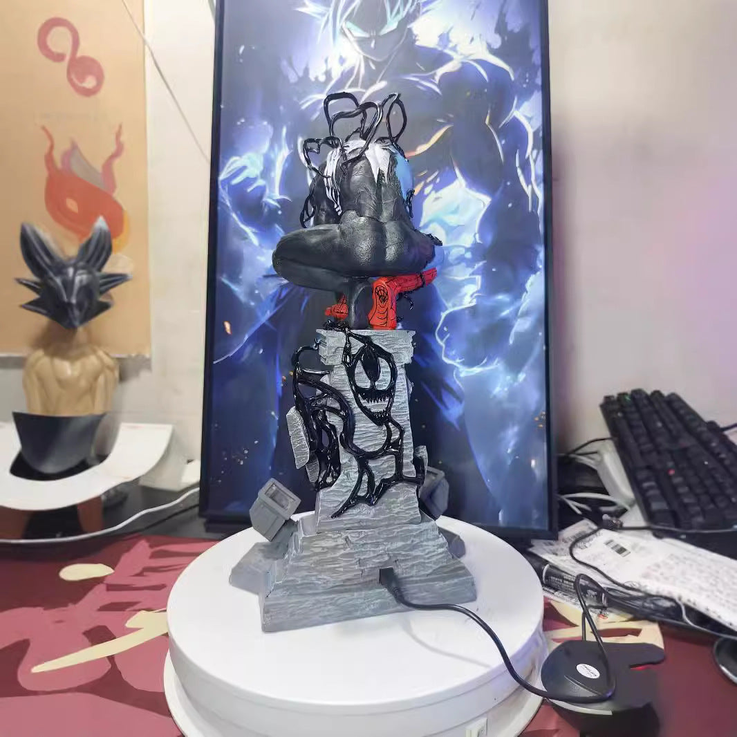 Marvel Spider‑Man venom rubble base collectible statue