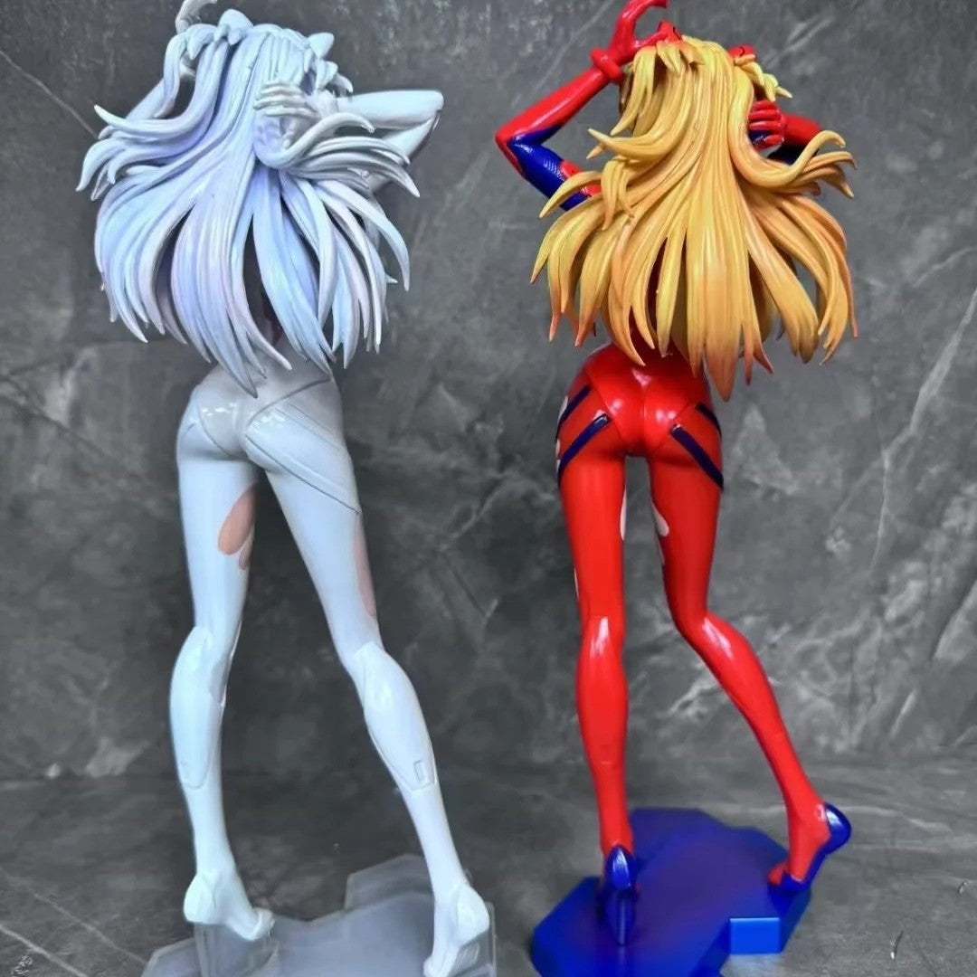 EVA Asuka Ayanami Rei torn plugsuit figure