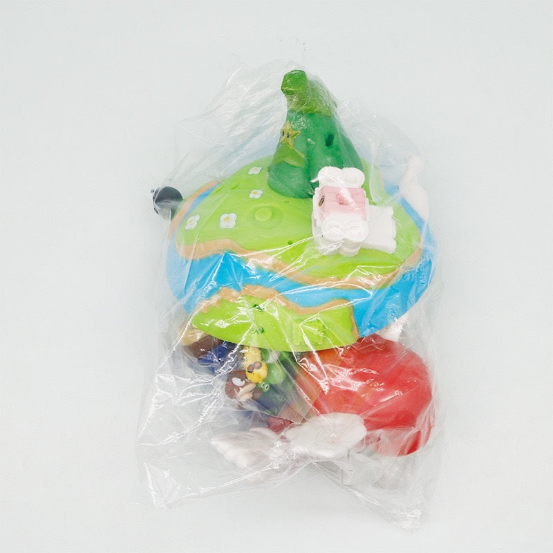 Super Mario wing flying diorama statue