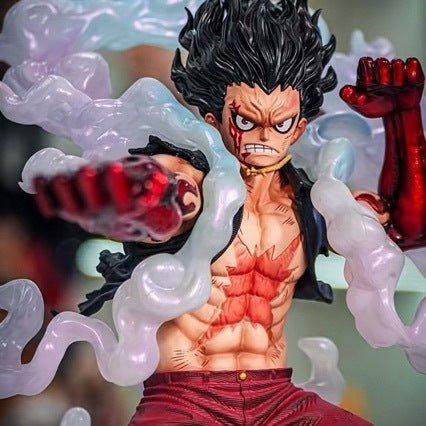 One Piece Luffy Gear 4 Snakeman multi‑clone figure