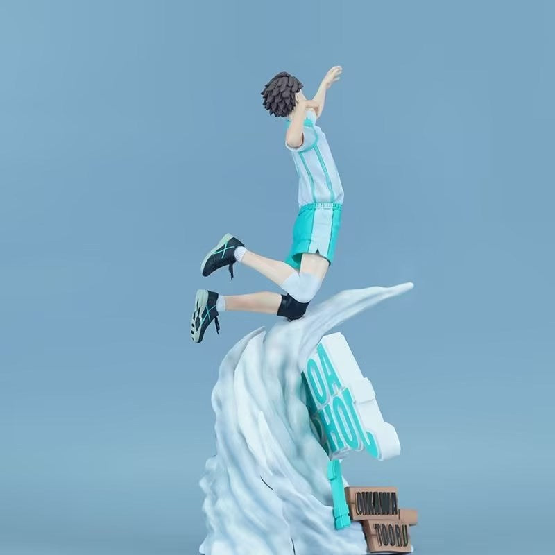 Haikyuu!! Oikawa Tōru Hinata Shōyō Jumping Scene Statue Model Gift Set Handmade Set