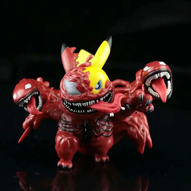 Pokemon × Marvel Crossover Pikachu Cos Venom Carnage