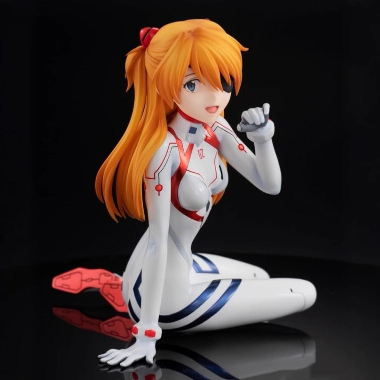 Evangelion three girls white plugsuit statue