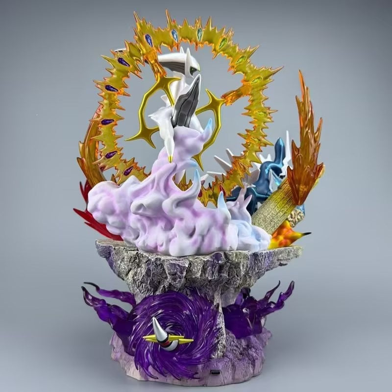Pokemon Dialga Palkia Giratina Arceus statue