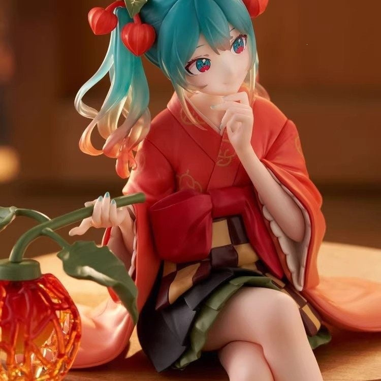 Hatsune Miku physalis kimono sitting figure