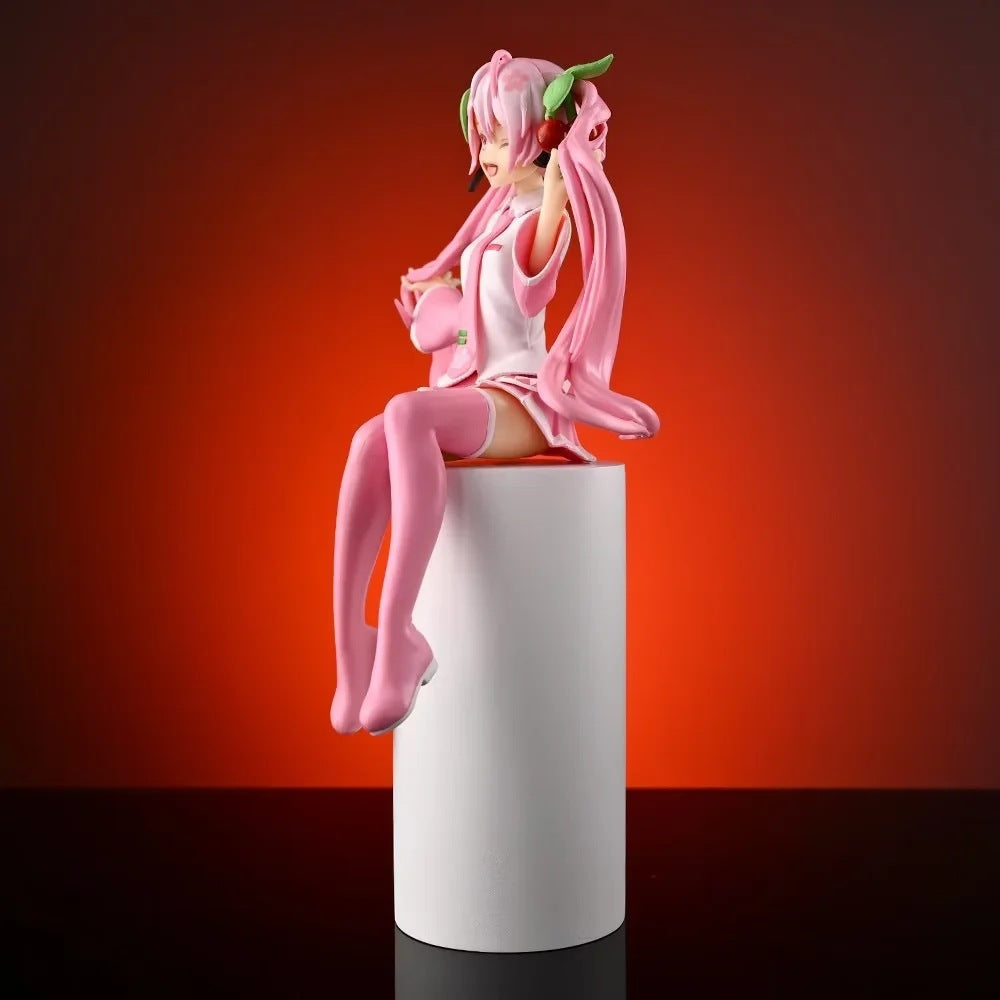 Sakura Miku + dream loungewear miku sitting figure
