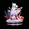 Pokemon Mewtwo with Jigglypuff Slowpoke GK Diorama Statue