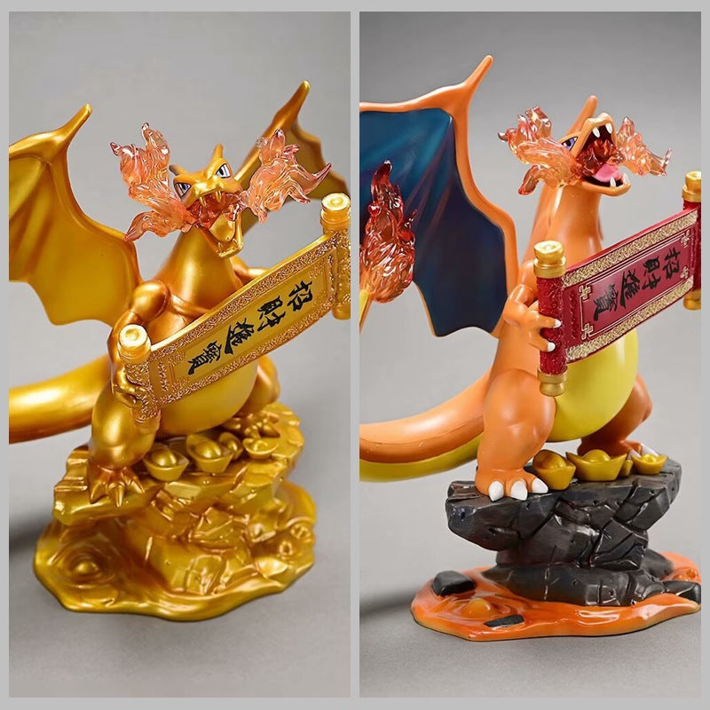 Pokemon Charizard Lucky Fortune Diorama Statue