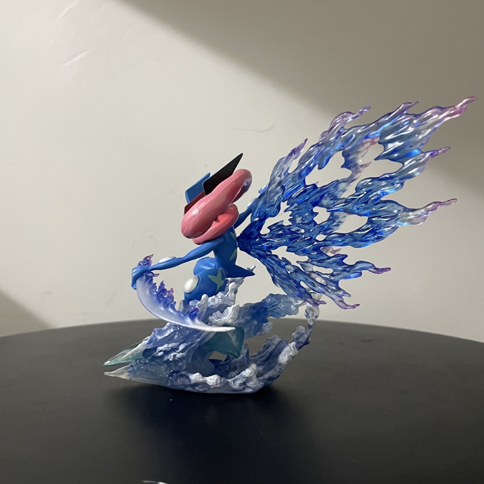 Pokemon Ash‑Greninja diorama statue