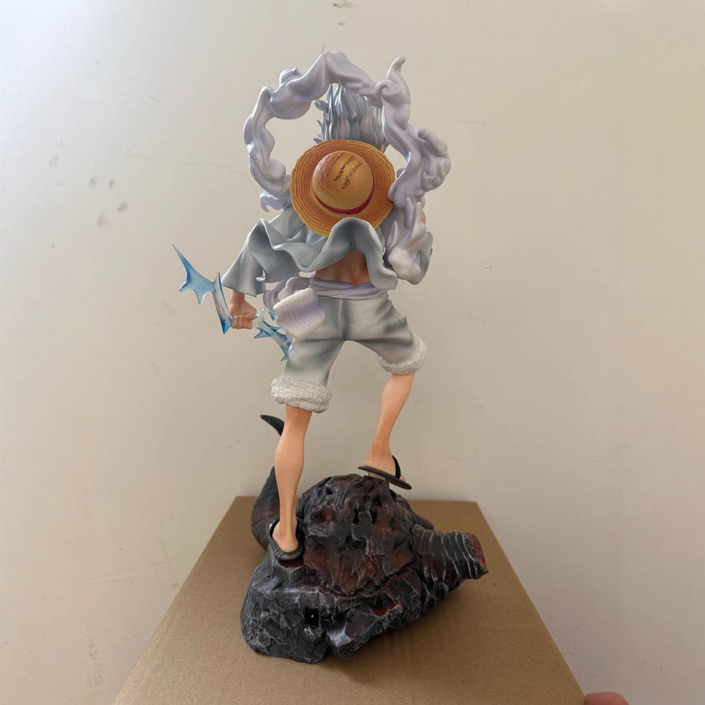 One Piece King Large Tauren Ghost Island Five Level Nica Luffy Luminous Ornament Model Box Set Handmade