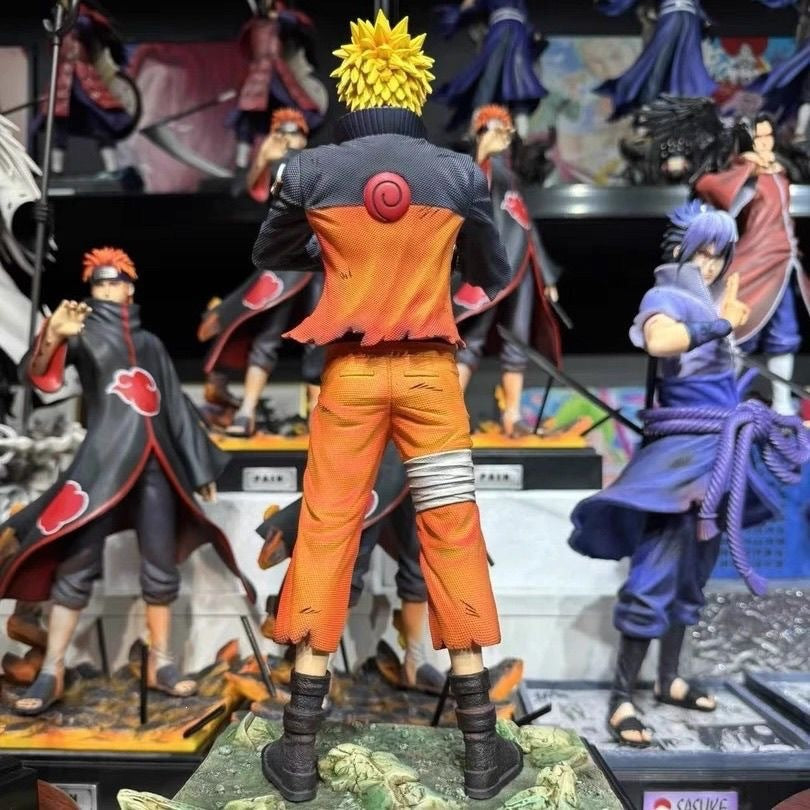 Naruto Uzumaki hand seal battle damage GK statue