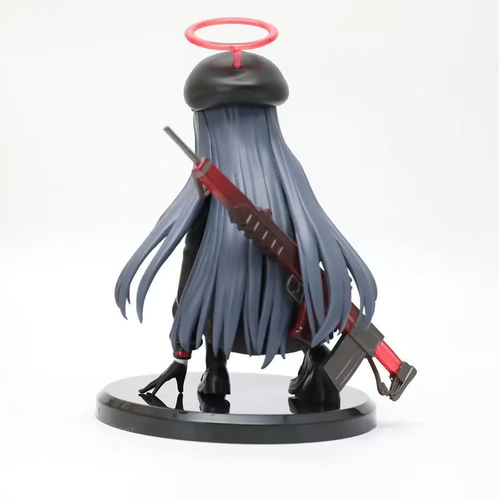 Blue Archive Tsurumaki Chiyo squat figure Chiyo beret rifle figurine